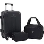 Travelers Club Chicago Hardside Expandable Spinner Luggages, Rose Gold, 3 Piece Set