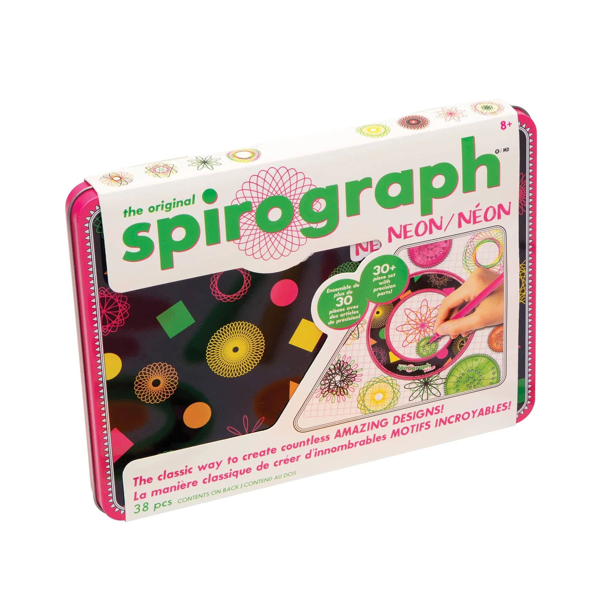 Brand New In Package The Original Spirograph Neon Design Set W/ Design Pad @