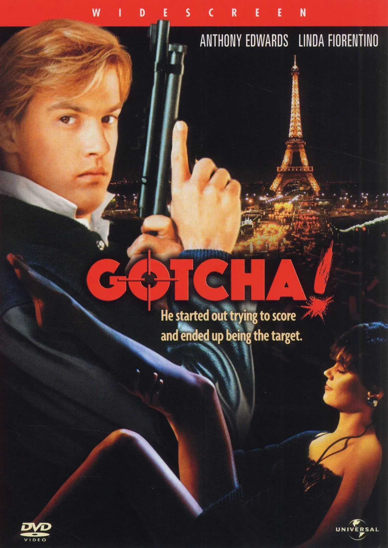 Gotcha! (DVD) Anthony Edwards Linda Fiorentino Alex Rocco Nick Corri Marla Adams