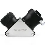 SVBONY 1.25 Inches 90 Degree Zenith Mirror Diagonal Adapter Erect Image Fully Metal for Refracting Telescope Eyepiece Lens