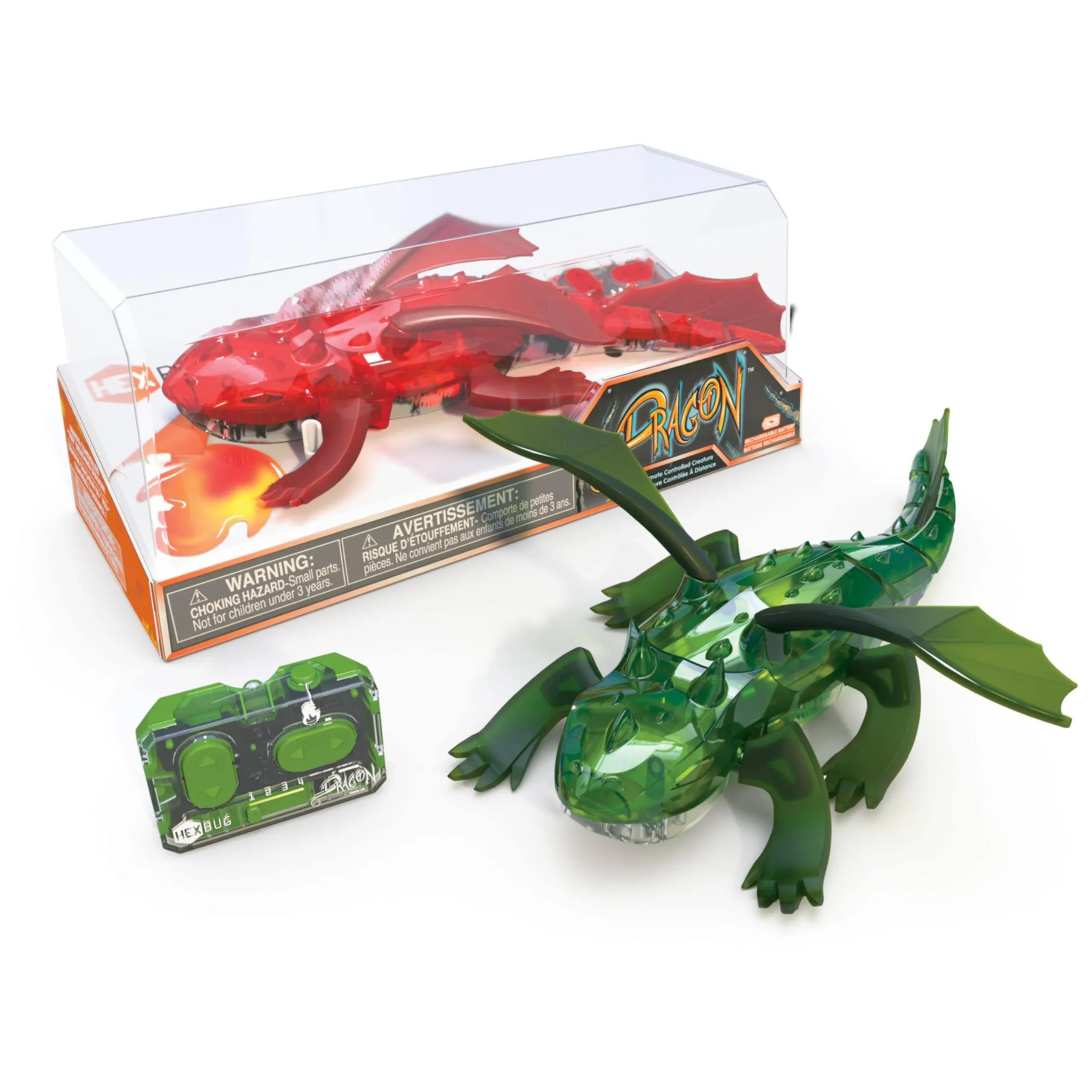 HEXBUG Remote Control Dragon, Rechargeable Robot Dragon Toys for Kids,... 