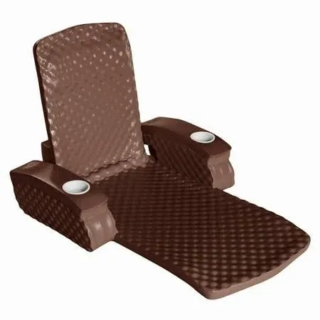 California Sun Deluxe Unsinkable La Jolla Lounger - Foam Cushion Pool Chair - Bronze