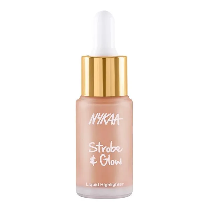 Nykaa Cosmetics Strobe and Glow Liquid Highlighter, Glazed Bronze, 0.67 oz ...