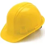 Pyramex SL Series Cap Style Hard Hat White / 4-Point Ratchet Suspension