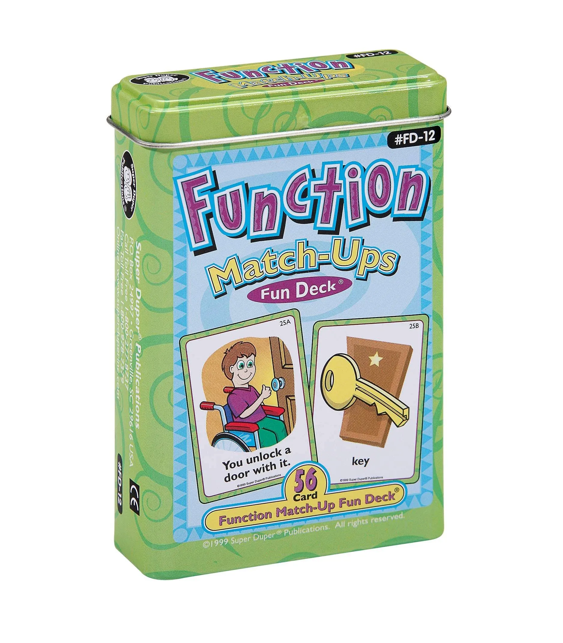 Super Duper Publications | Function Match-Ups Flash Cards | Identify and Describe Everyday Objects Fun Deck | Educational Learning Materials for Children