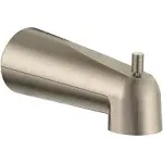 Moen 3839BN Rizon Wall-Mount Tub Spout w/ Pull-Diverter, Brushed Nickel