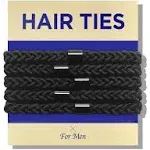 havhaf Men's Curly Thick Dense Elastic Hair Ties (5 pcs)