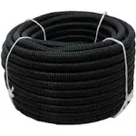 3/4 in. x 100 ft Flexible Corrugated Black HDPE NON Split Tubing Wire Loom