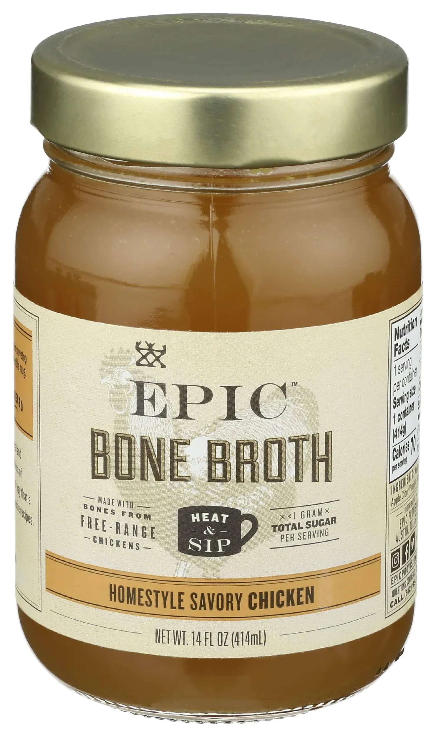 Epic Bone Broth Homestyle Savory Chicken