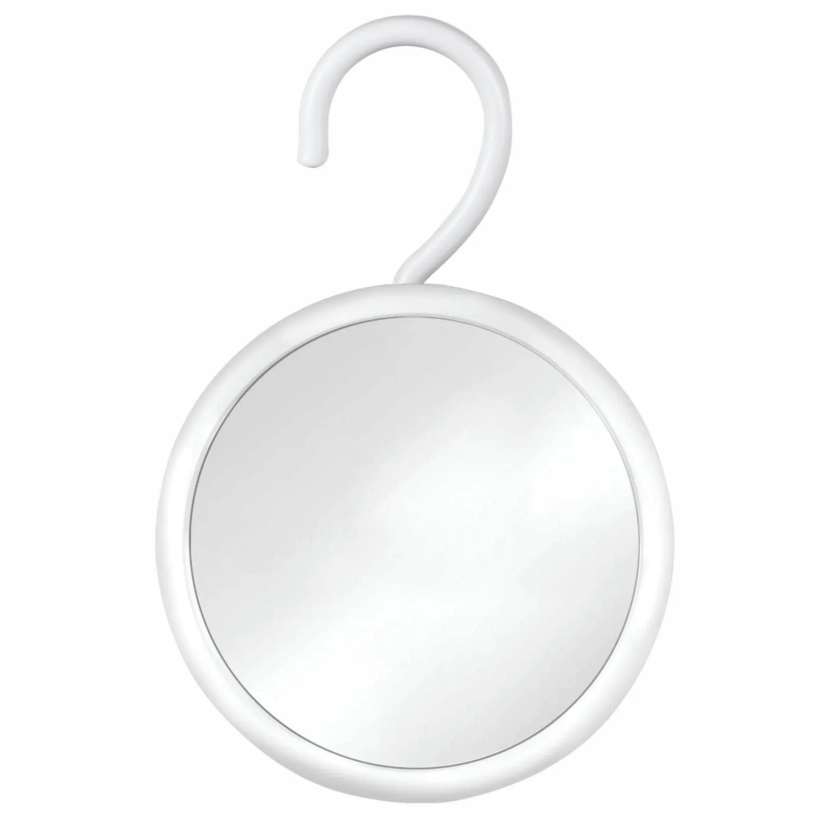 MIRRORVANA Hangable Round Fogless Shower Shaving Mirror with 360° Swivel Rotatable Hook for Hanging and Bonus Anti-Fog Spray - Anti Fog and Shatterproof Surface, 6.7" Diameter