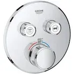 Grohe 29137000 GrohTherm SmartControl Dual Function Thermostatic Trim with Control Module Chrome