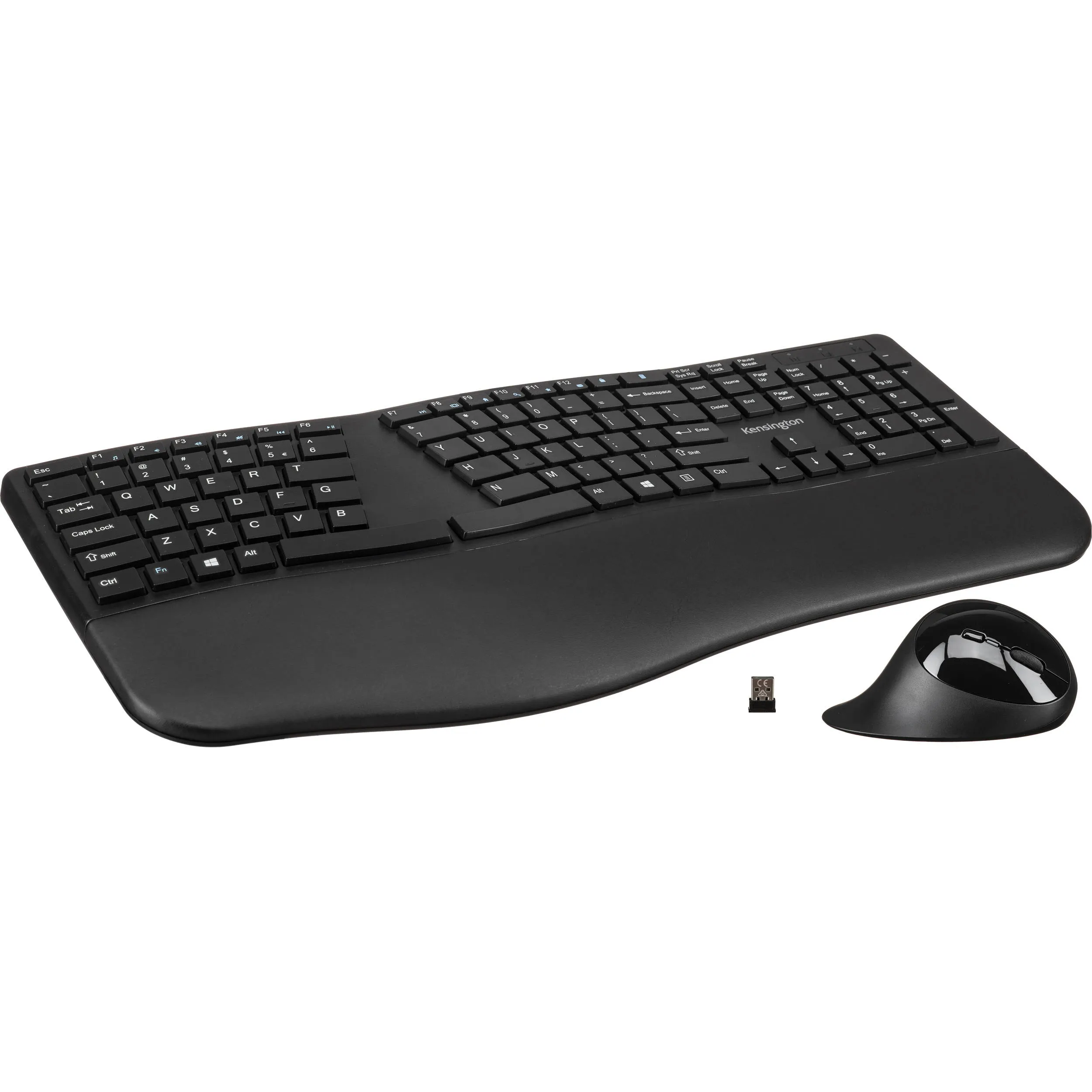 Kensington Pro Fit Ergonomic Wireless Keyboard and Mouse - Black (K75406US)