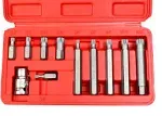 11pc Xzn 12 Point Spline Socket Bit Set Hex Shank M5 M6 M8 M10 M12