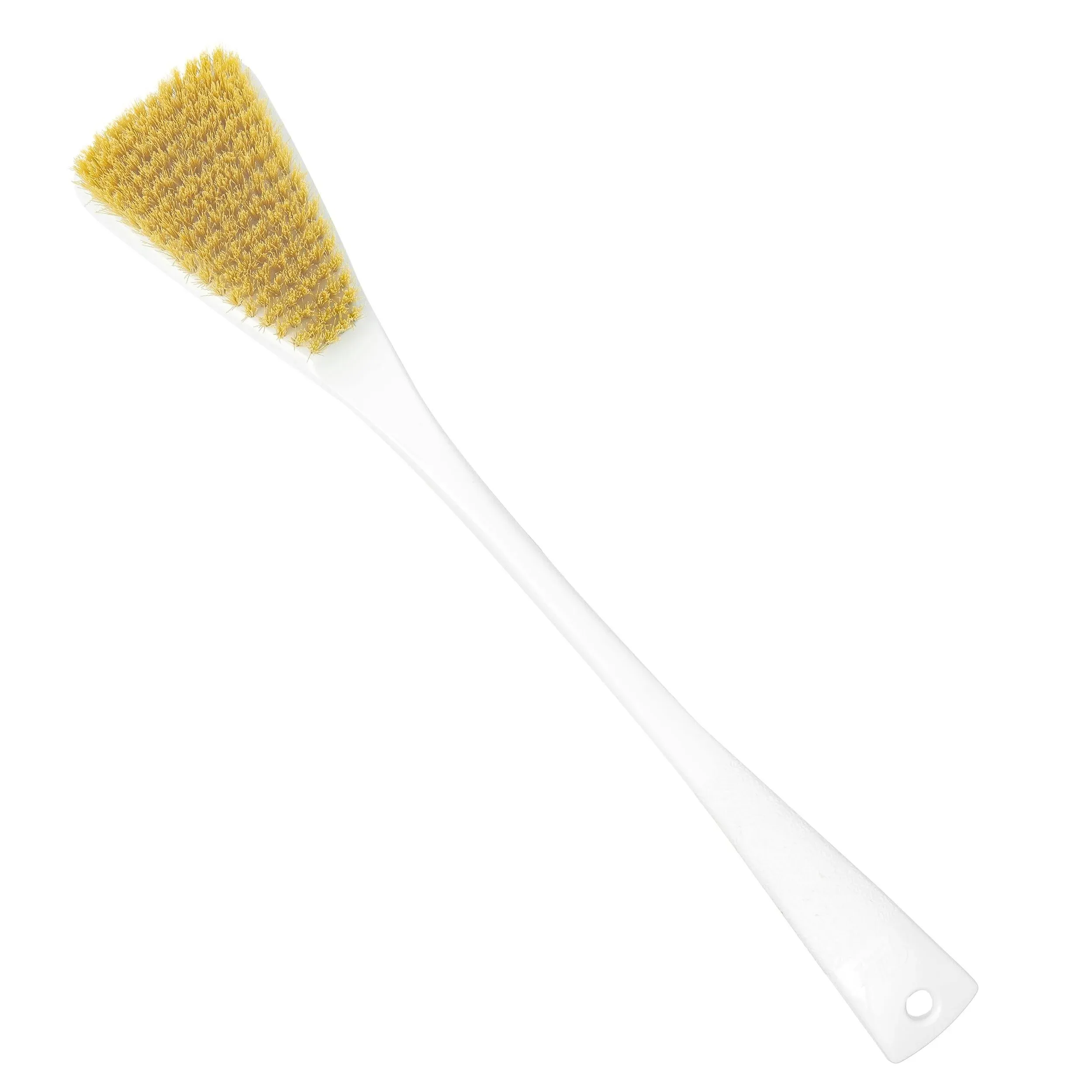 Fuller Brush Shower & Bath Brush - Body Exfoliator Scrubber - 16-inch Contoured Handle with Polyester Bristles - All-Over Reach Including Back, Neck