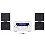 Magnavox 3-Piece Bluetooth CD Player /w Digital FM Stereo Radio &amp; Remote, White