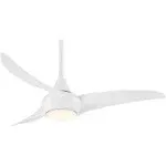 44&quot; Minka Aire Light Wave White Modern LED Ceiling Fan with Remote | www.lampsplus.com