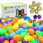 2.3&#034; Easter Eggs, 6 Golden Eggs for Filling Specific Treats Easter Party Favor