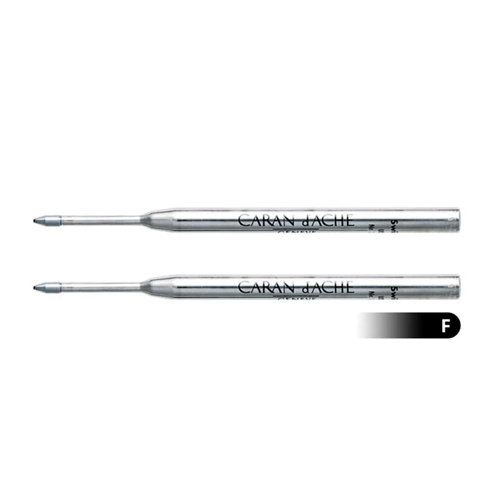 Caran D&#039;ache Goliath Ballpoint Pen Refill Fine Black (Pack of 2) CA-8428009