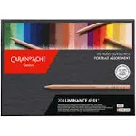 Caran d'Ache Luminance 6901 Colored Pencils, Portrait Set of 20