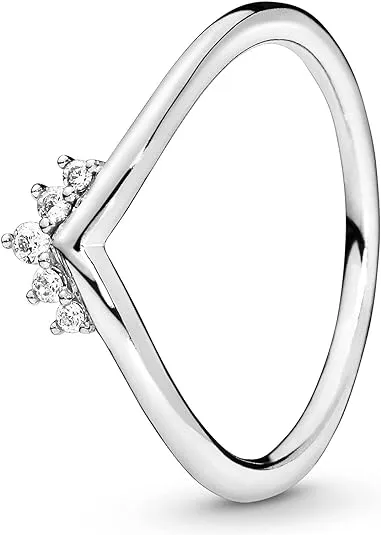 Pandora | 198282CZ Tiara Wishbone Ring 6 / Silver