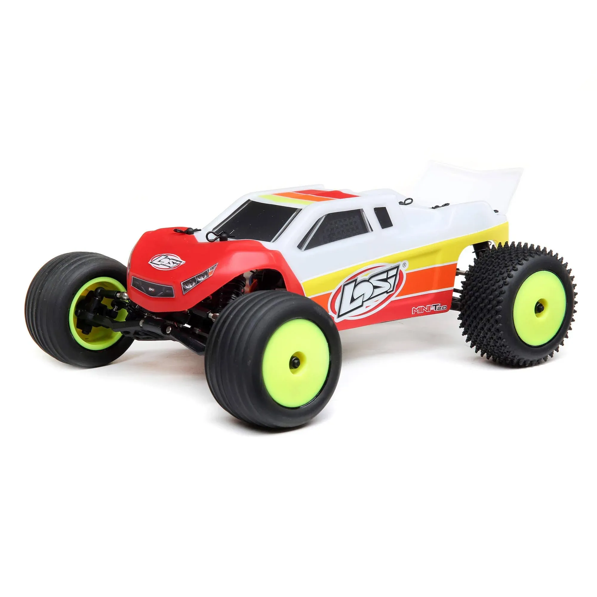 Losi LOS01019T1 Mini-T 2.0 2WD Stadium Truck Brushless RTR, Red