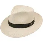 Stetson Retro Genuine Panama Fedora Hat - Natural / M