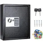 UMEKEN Key Box Wall Mount 40 Position Valet Digital Key Cabinet Lock Box with Co