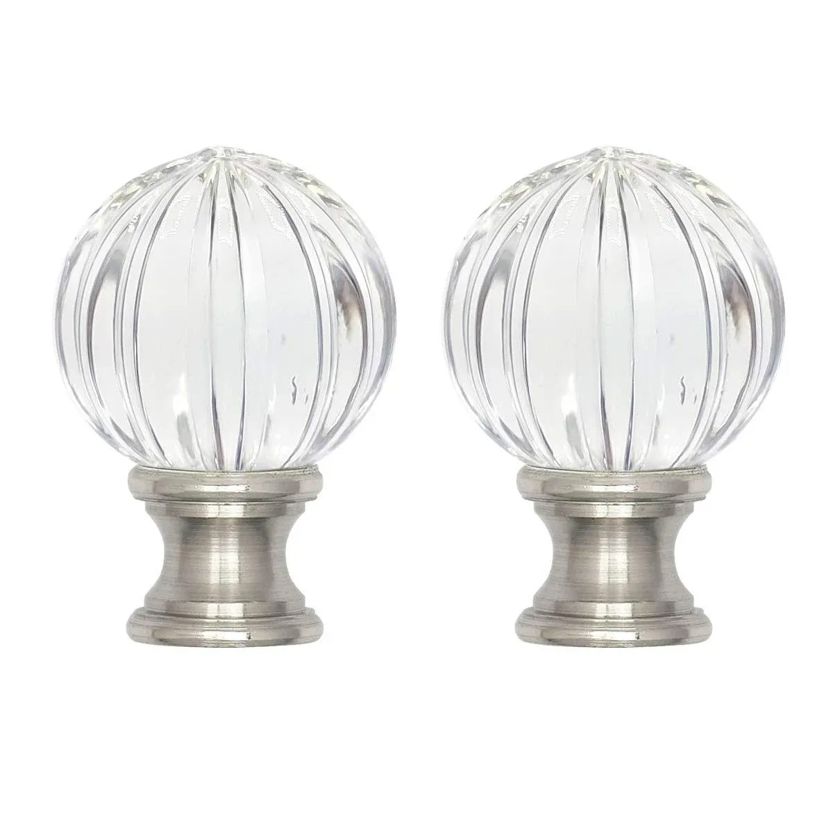 ECUDIS 2 Packs Lamp Finial Cap Knob Lamp Screw Top Lamp Decoration for Lamp Shade