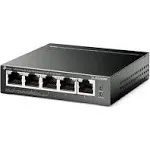 TP-Link 5 Port Gigabit PoE Switch | 4 PoE+ Port @65W | Easy Smart | Plug & Play | Limited Lifetime Protection | Shielded Ports | Support QoS, Vlan, IGMP and Link Aggregation (TL-SG105PE)