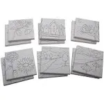 S&S Worldwide Assorted Designer Canvas Set II - 12 pack