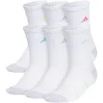 adidas Kids' 6-Pack Athletic Cushioned Crew Socks