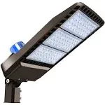 Juyace 300W LED Parking Lot Light Slip Fitter Mount Dusk to Dawn LED Outdoor