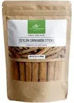 Ceylon Flavors Organic Ceylon Cinnamon Sticks 3.5 oz ( 3 ) True Cinnamon, Premium Grade, Harvested & Packed from A USDA Certified Organic Farm in Sri