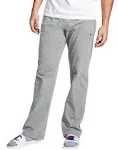 Champion Men's Open Bottom Jersey Pants Oxford Grey