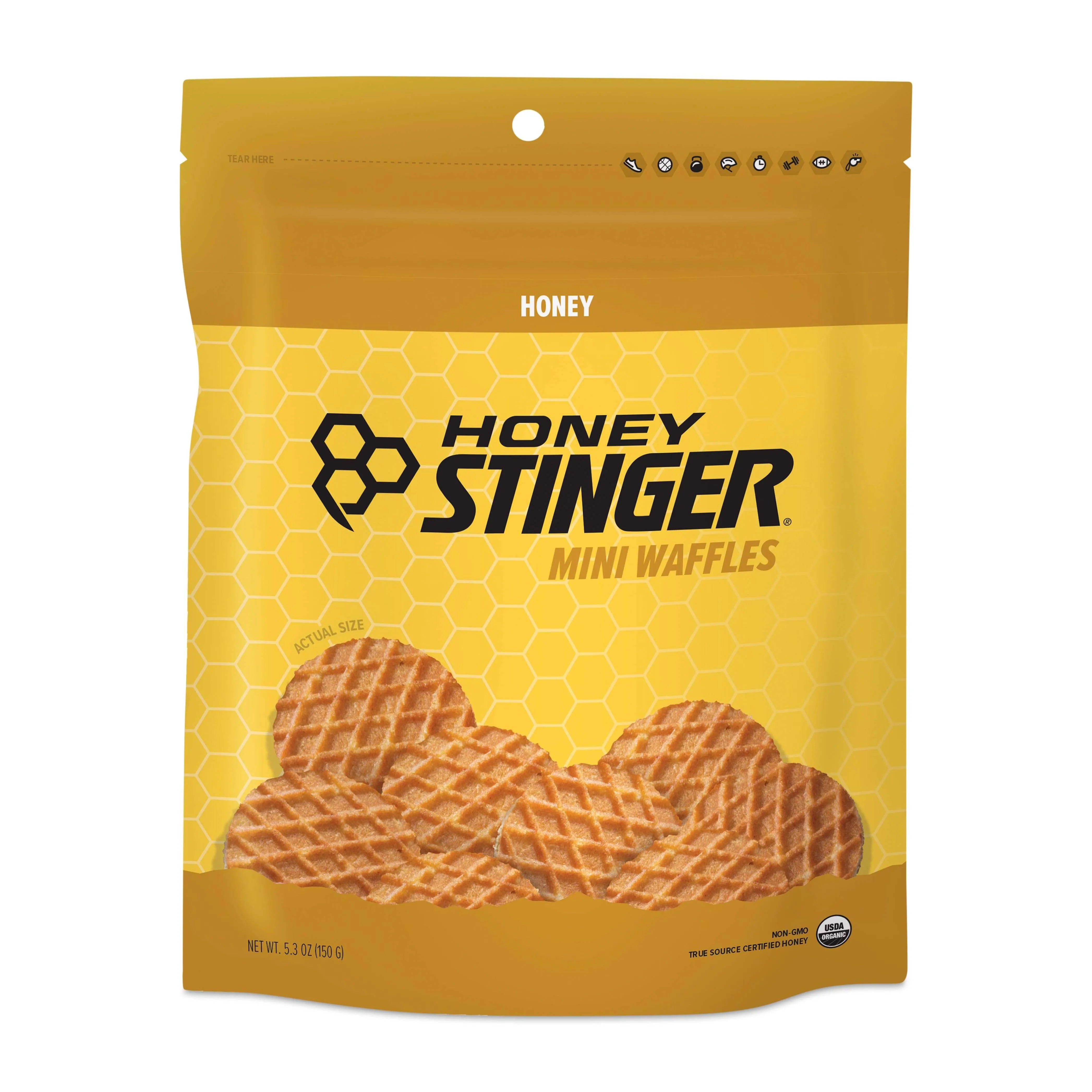 Honey Stinger Mini Waffles, Honey - 5.3 oz