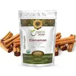 Organic Way True Ceylon Cinnamon Cut & Sifted (Cinnamomum Verum) - Adds Flavour | Organic & Kosher Certified | Raw, Non GMO & Gluten Free | USDA