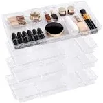 Oubonun Expandable Drawer Organizer 11.1” To 19.2” Width Shallow Cosmetic Organizer 1.3” Height