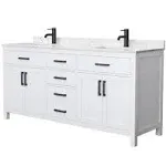 Wyndham Beckett 72 Inch Double Bathroom Vanity