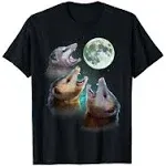 Three Opposum Moon With 3 Possums And Dead Moon Costume T-Shirt