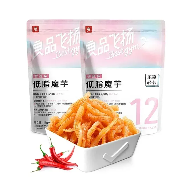 Bestore Spicy Low-fat Konjac Snacks Vegetarian Gluten-Free 2 PACK 10.58 Oz