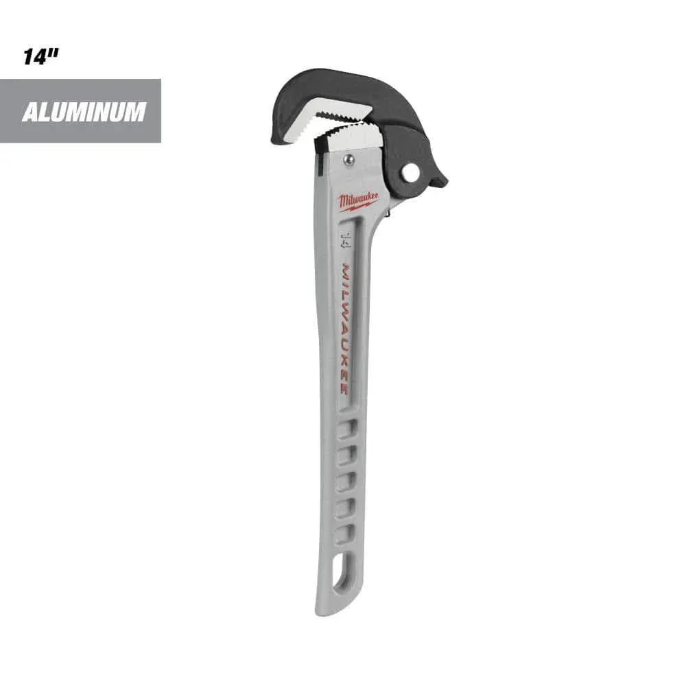 Milwaukee 14 in. Self-Adjusting Aluminum Pipe Wrench 48-22-7414