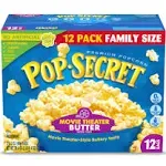 Pop Secret Movie Theater Butter Microwave Popcorn - 12ct