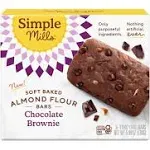 Simple Mills Soft Baked Almond Flour Bars Chocolate Brownie