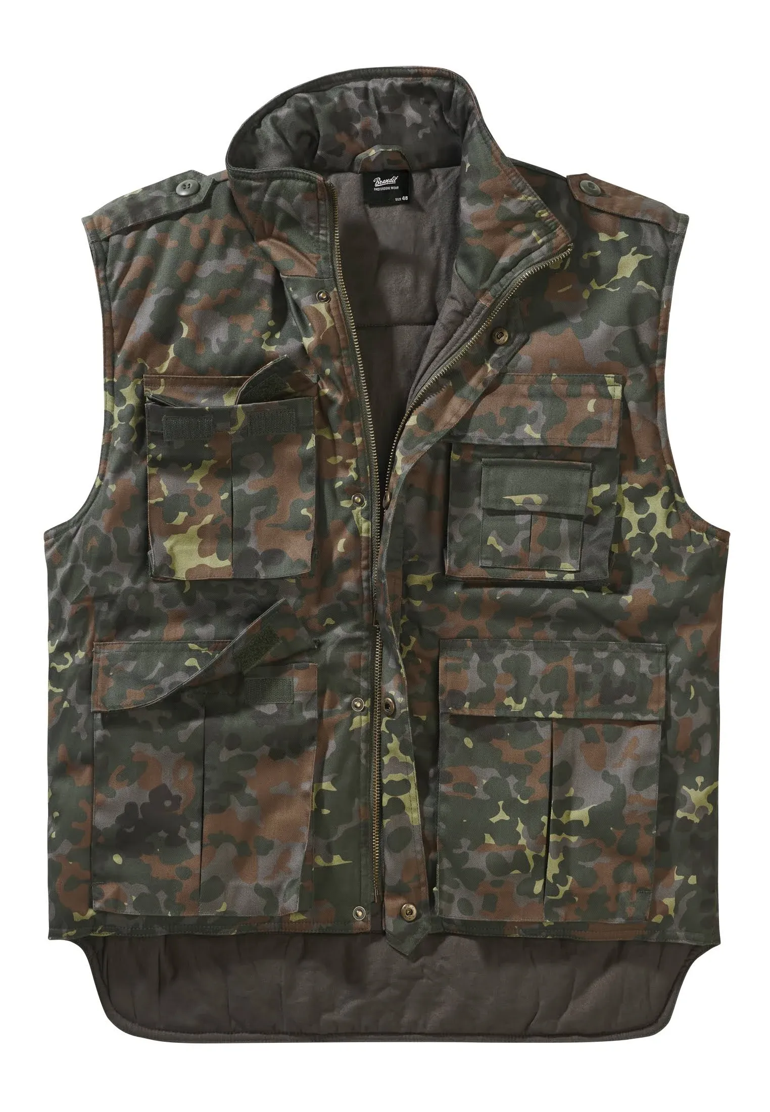 Brandit Vest Jacket Man Casual Hunting Fishing Camping Ranger Vest Flecktarn