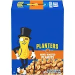 Planters Honey Roasted Peanuts, 2.5 oz Tube, 15/Box