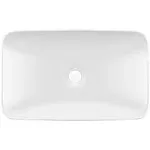 DV-1V0235 DeerValley Ally 19'' x 12'' Vessel Sink Semi-Recessed Rectangular Above Counter Basin