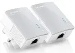 TP-Link TL-PA4010KIT AV600 Nano Powerline Adapter Starter Kit Up to 500Mbps(Renewed)