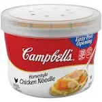 Campbell's Homestyle Chicken Noodle Soup Microwavable Bowl, 15.4 oz.