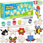  Wooden Magnets, Spring Arts &amp; Crafts for Boys and Girls Ages 4+, Childrens 