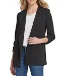 Dkny Women's Open-Front Blazer - Black - Size M